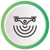 icona Videoispezioni con droni