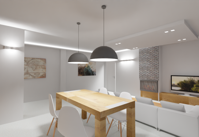 Rendering illuminazione residenziale 