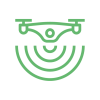 icona video ispezioni con droni